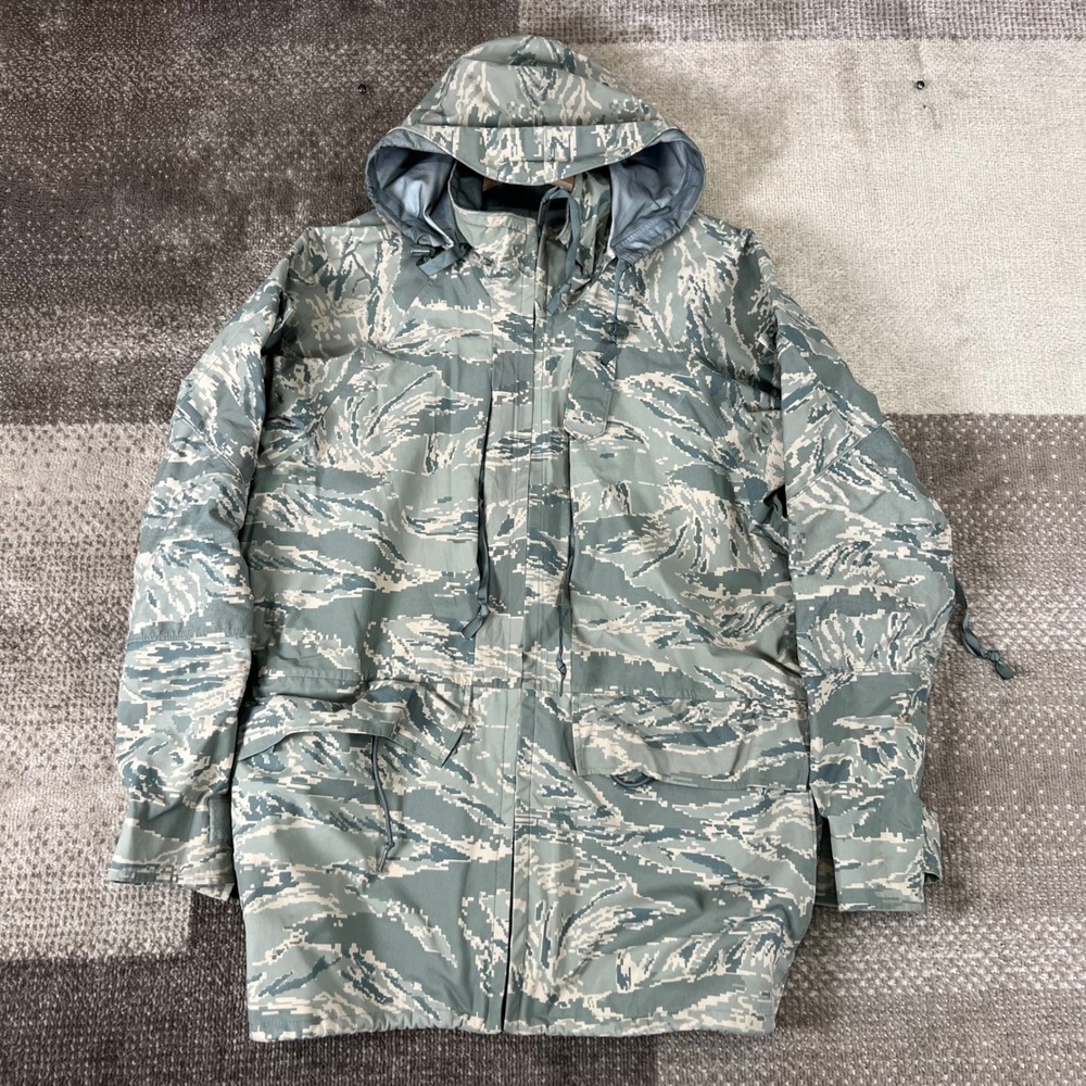 US Air Force APEC Tiger Stripe Camo Parka M Regular Tennier Industries Jacket